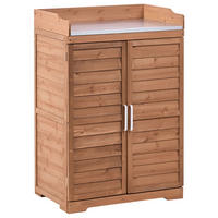 PFLANZTISCH 67/100 cm Tannenholz Braun Tereville - Braun, Holz - Beliani