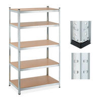 SCHWERLASTREGAL - Multicolor, Holzwerkstoff/Metall (100/180/60cm) - Relaxdays