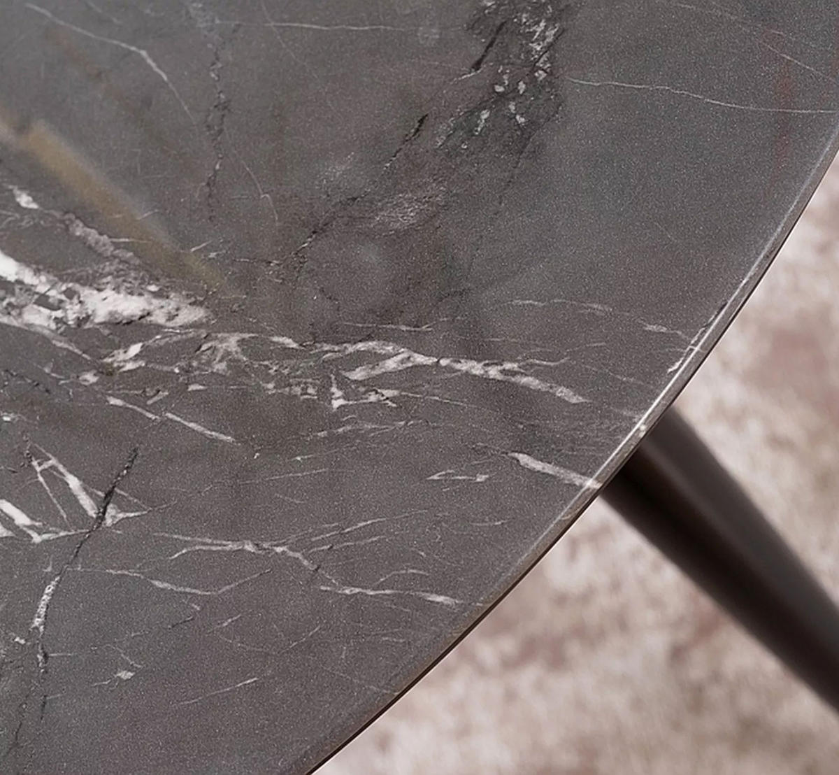 ESSTISCH Schwarz Marmor / Schwarz 100 / 100 / 76cm - Goldfarben/Schwarz, Holz/Holzwerkstoff (100/100/76cm) - Feldmann-Wohnen