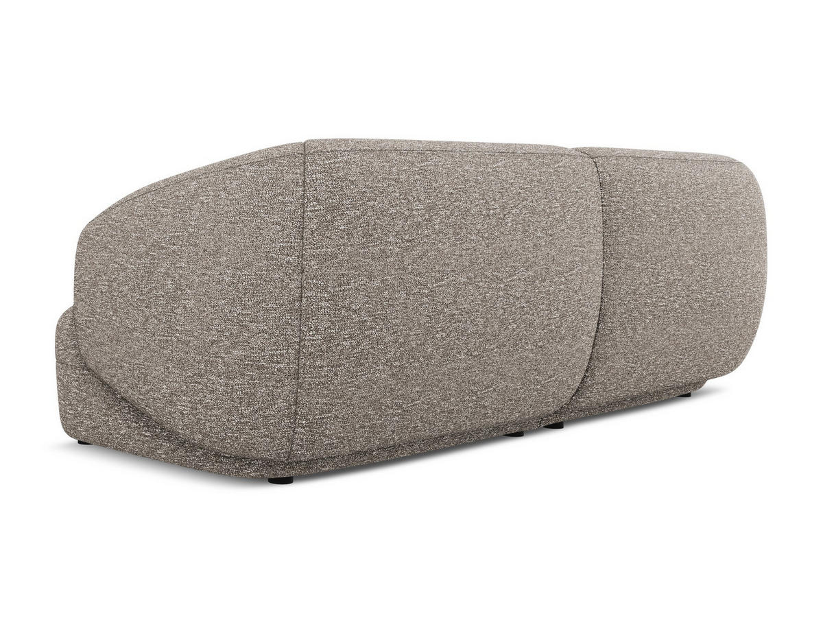 4-SITZER-SOFA Strukturstoff Stoff Beige - Greige/Beige, Kunststoff/Textil (232/81/98cm) - Makamii