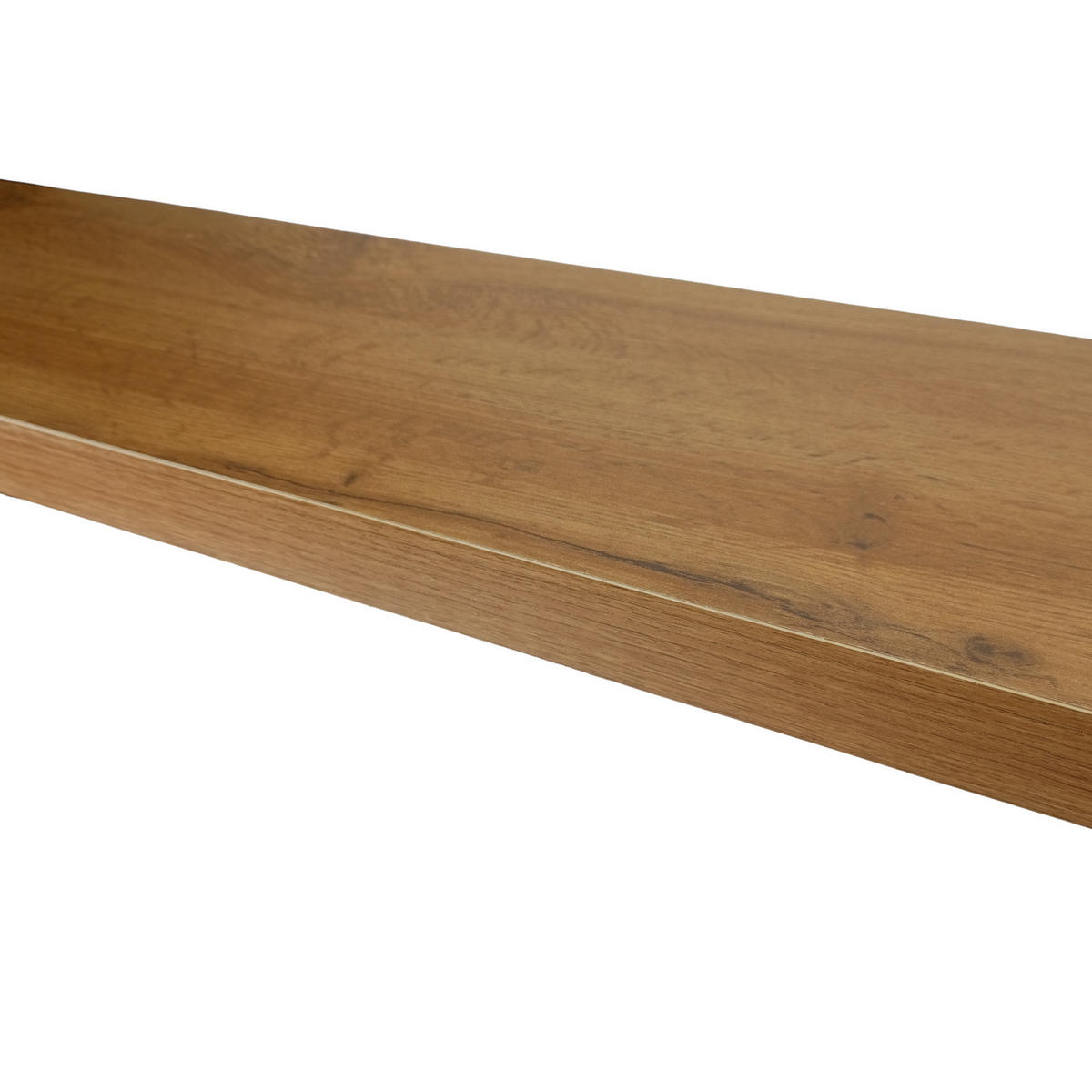 WANDREGAL Holzoptik Erlefarben 2er Set 60x20x4 cm - Erlefarben, Holzwerkstoff/Metall (20/3.8/60cm) - Begryf