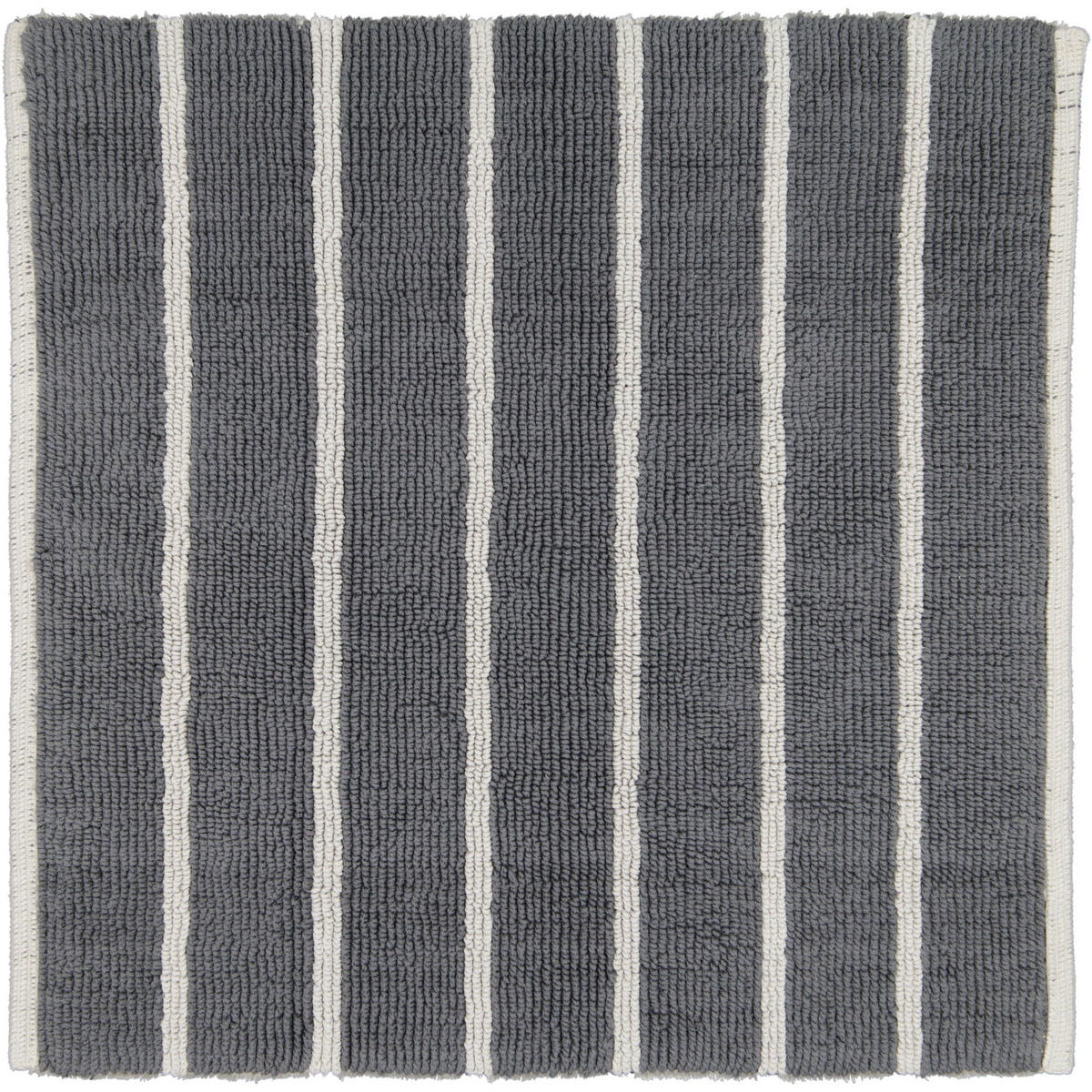 BADTEPPICHE BALANCE STREIFEN 1008 PLATIN - 77 - Grau, Textil (60/60cm) - Cawoe
