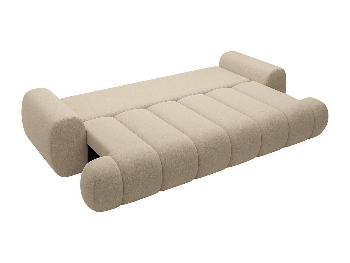 SCHLAFSOFA - 4 Personen - stoff - beige Fridora - Beige, Textil (263/81/110cm) - Vente-Unique