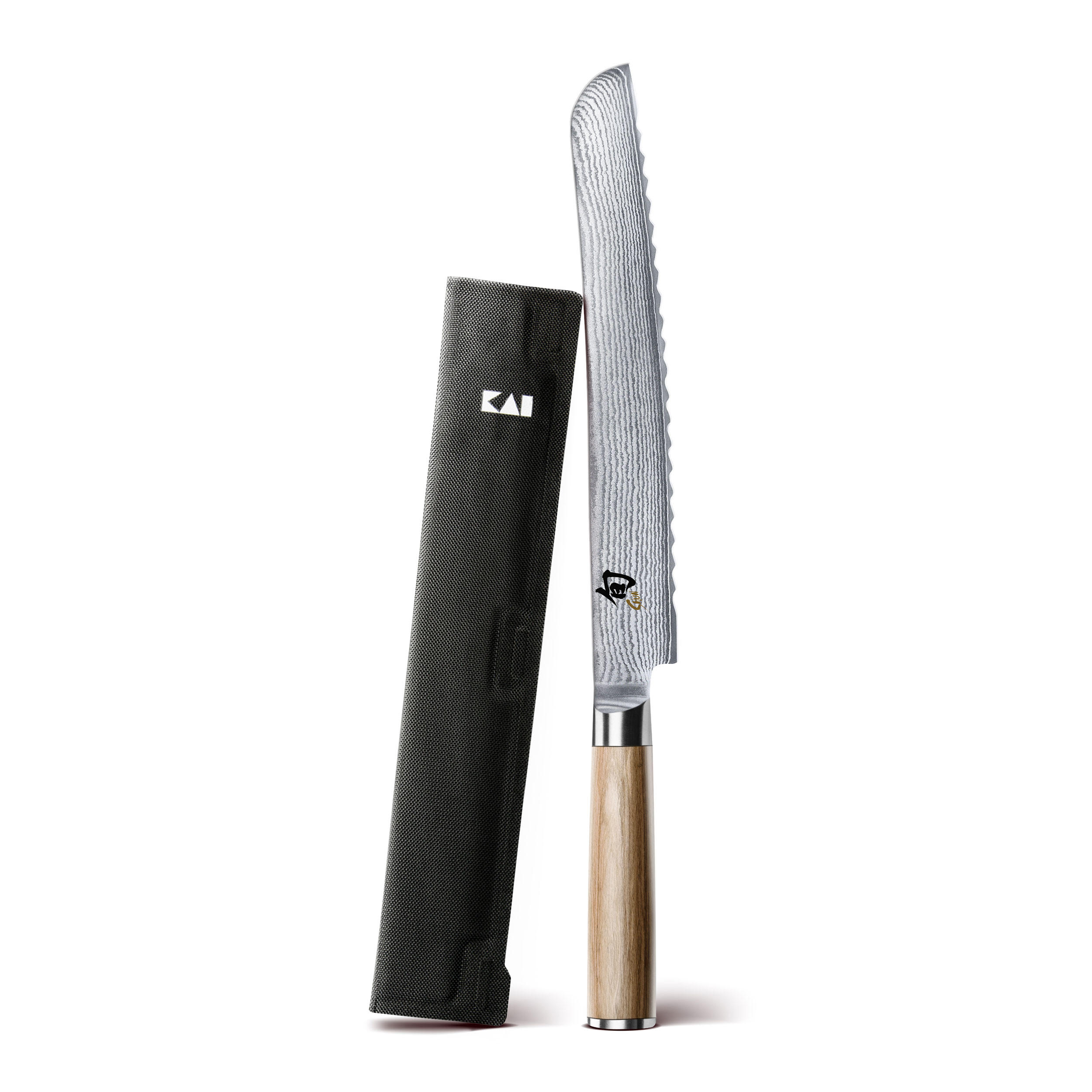 BROTMESSER Shun Classic White Set, 2-tlg. - Silberfarben, Metall (40cm) - Kai Messer