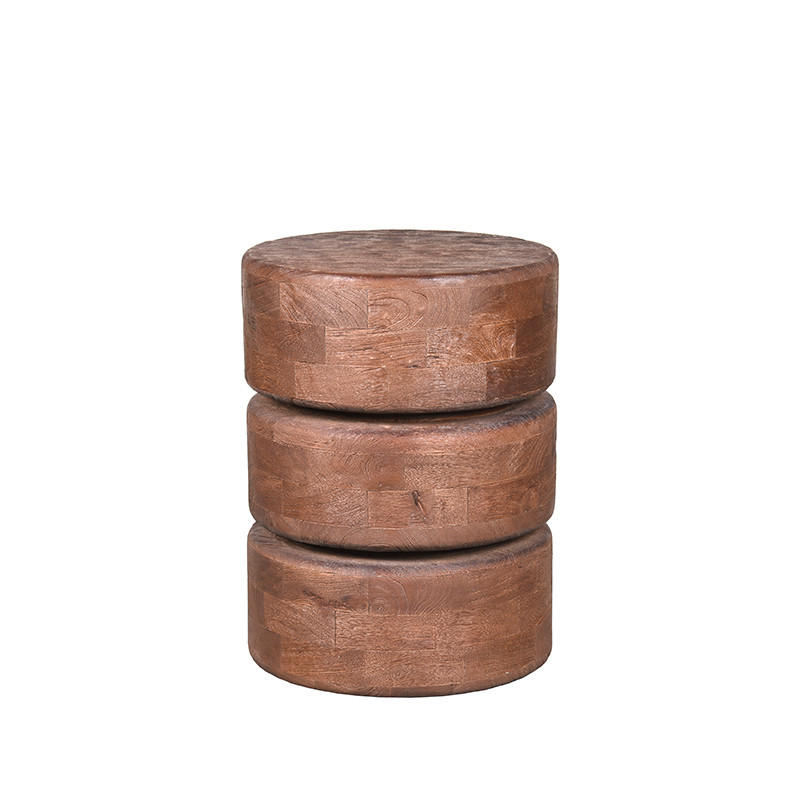 BEISTELLTISCH Milly Braun 35/35/47 cm - Braun, Holz (35/35/47cm) - LABEL51