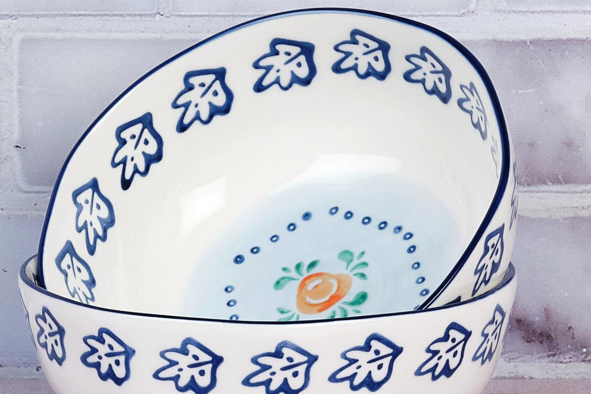 SCHALEN Napoli Ø17,5cm - 4er-Set - Zitrusfrucht - Weiß, Keramik (17.5cm) - Björn