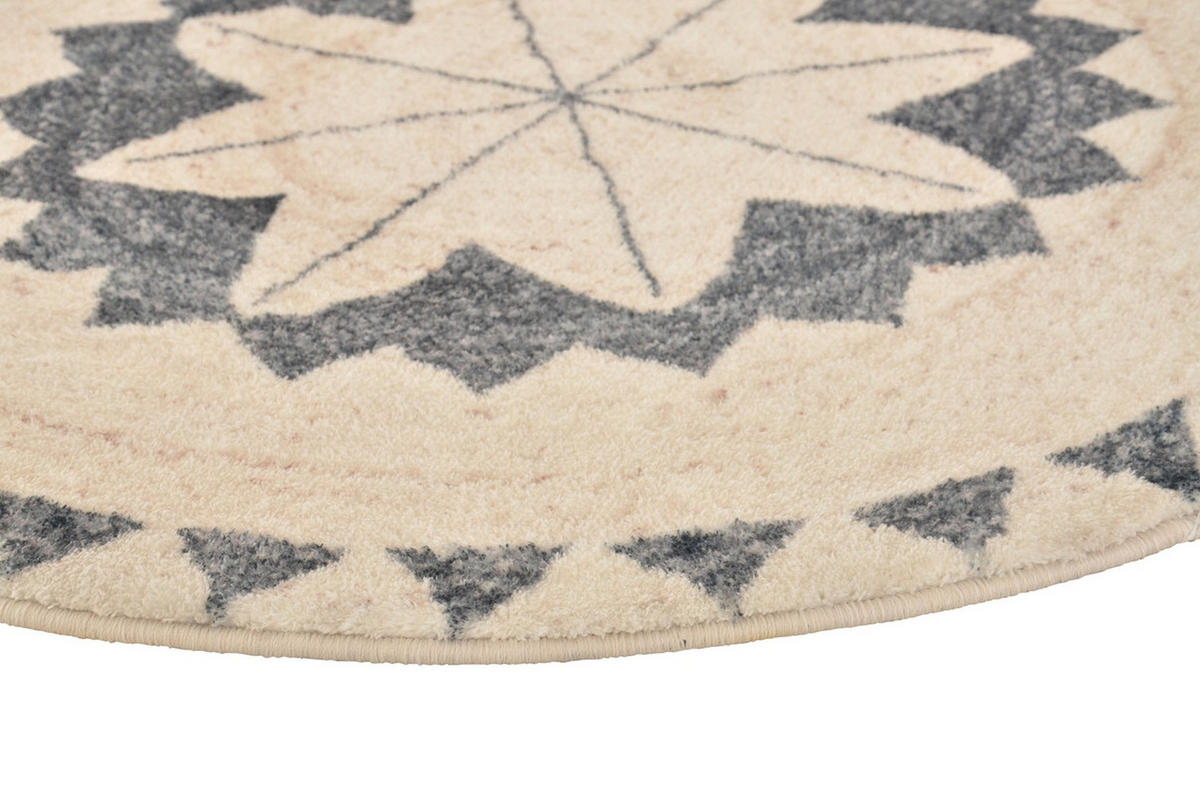 DESIGNTEPPICH Brady Creme 150x150 cm - Multicolor, Textil (150/150cm) - Vercai Rugs