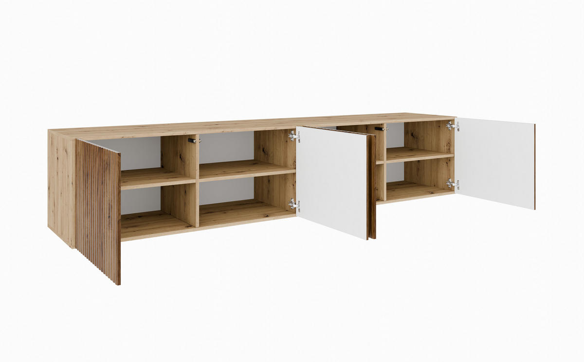 TV-SCHRANK NOE - Wildeiche/Eiche Artisan, Holzwerkstoff (200/41/40cm) - Meblini