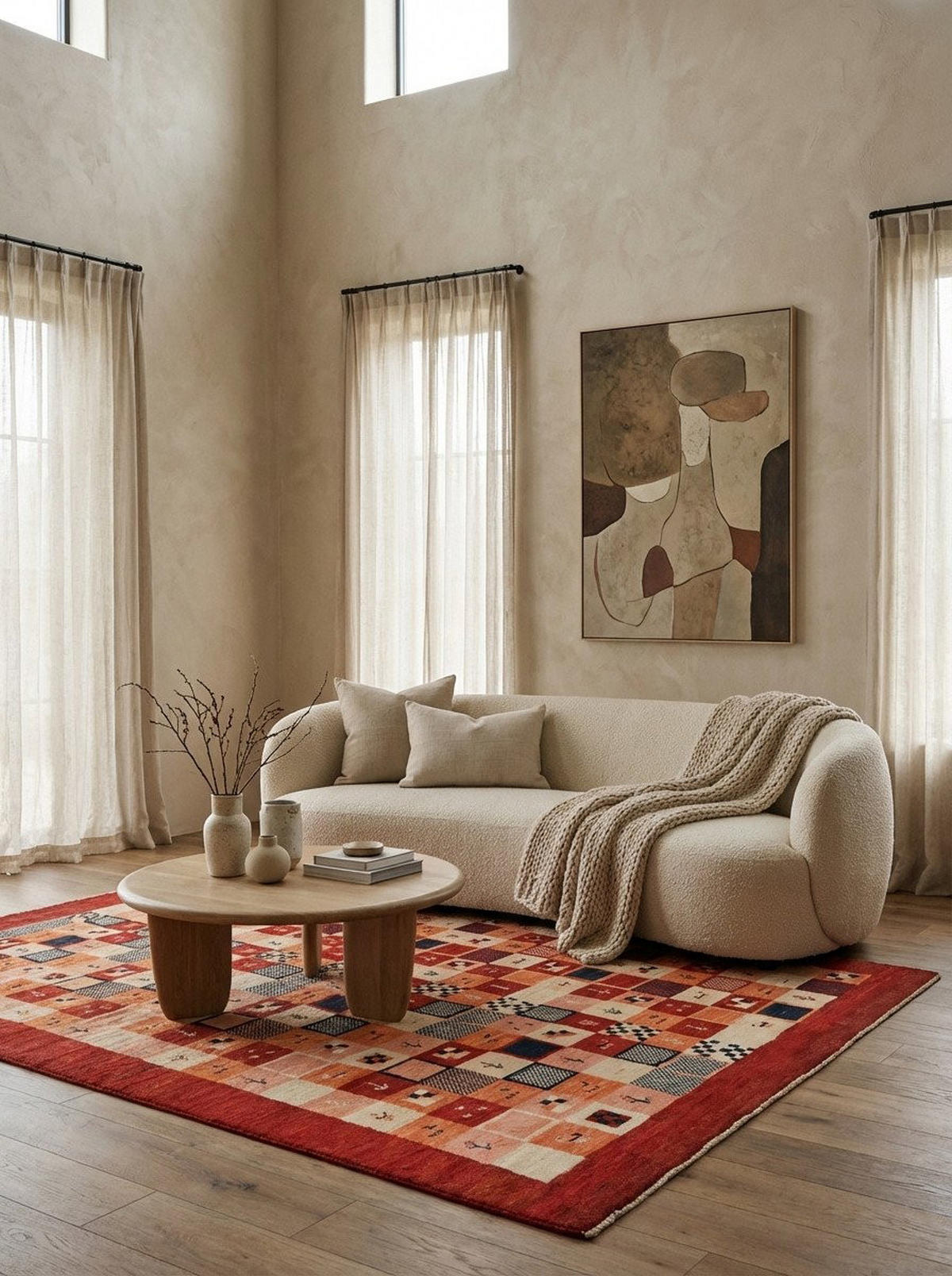 TEPPICH Rizbaf Mehrfarbig 236/159 cm Schurwolle - Multicolor, Textil (159/236cm) - Looma