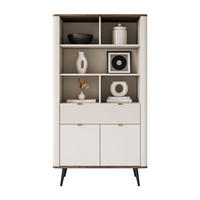 REGAL AUTUMN 2D1S mit Schublade, Kaschmir / Nussbaum - Beige, Holzwerkstoff (90/163/40cm) - Lookway