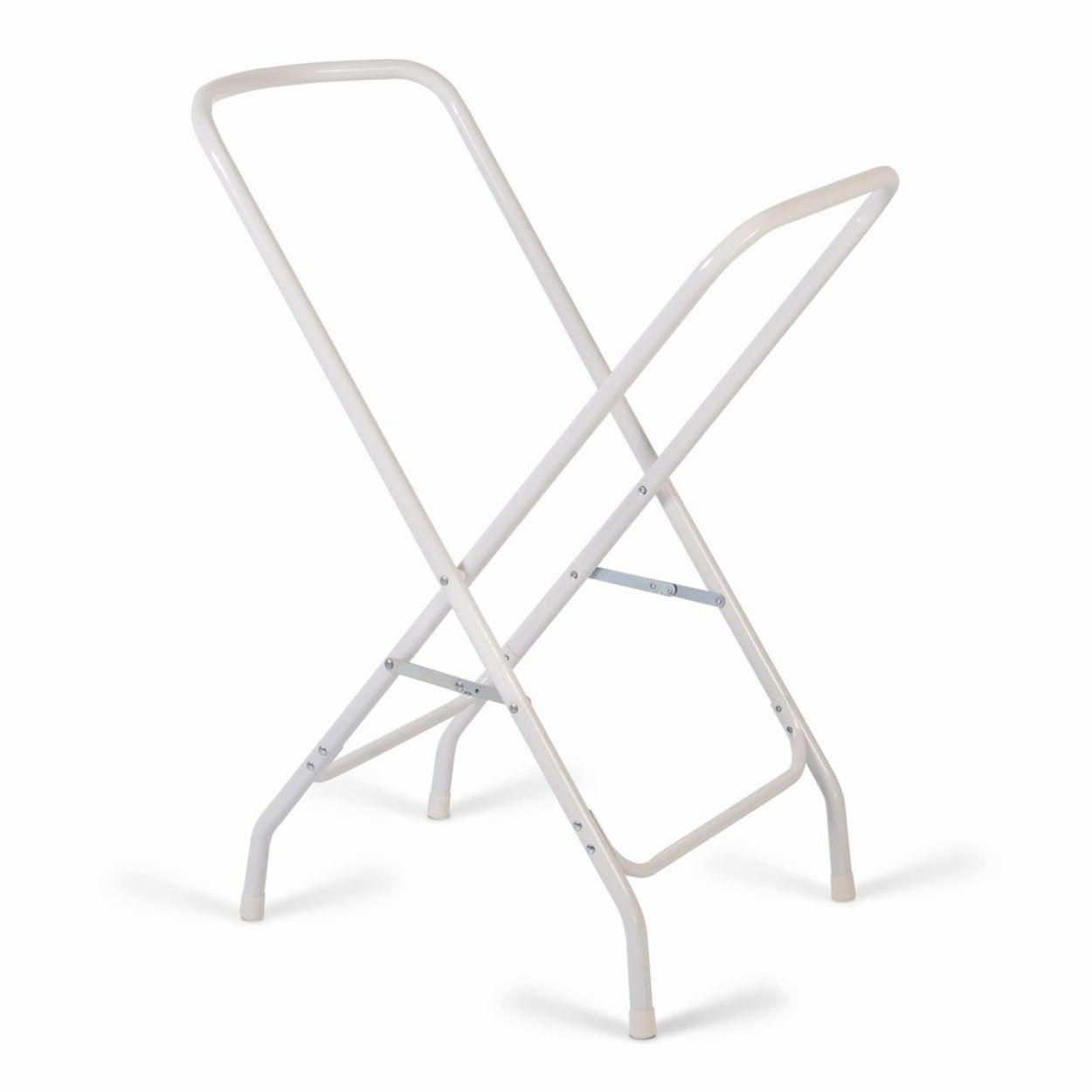 BADEWANNENSTÄNDER Lilly Höhe 86 cm faltbar, passend für Babybadewanne Lilly - Weiß, Metall (86/42cm) - Moni