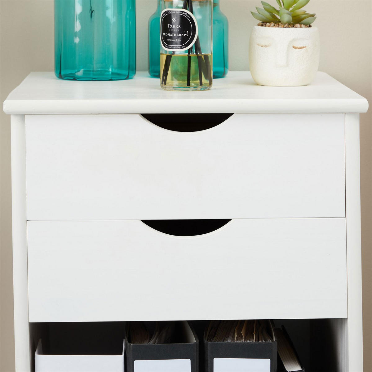 ROLLCONTAINER KANO WEISS - Weiß, Holz (39/65/39cm) - IDIMEX