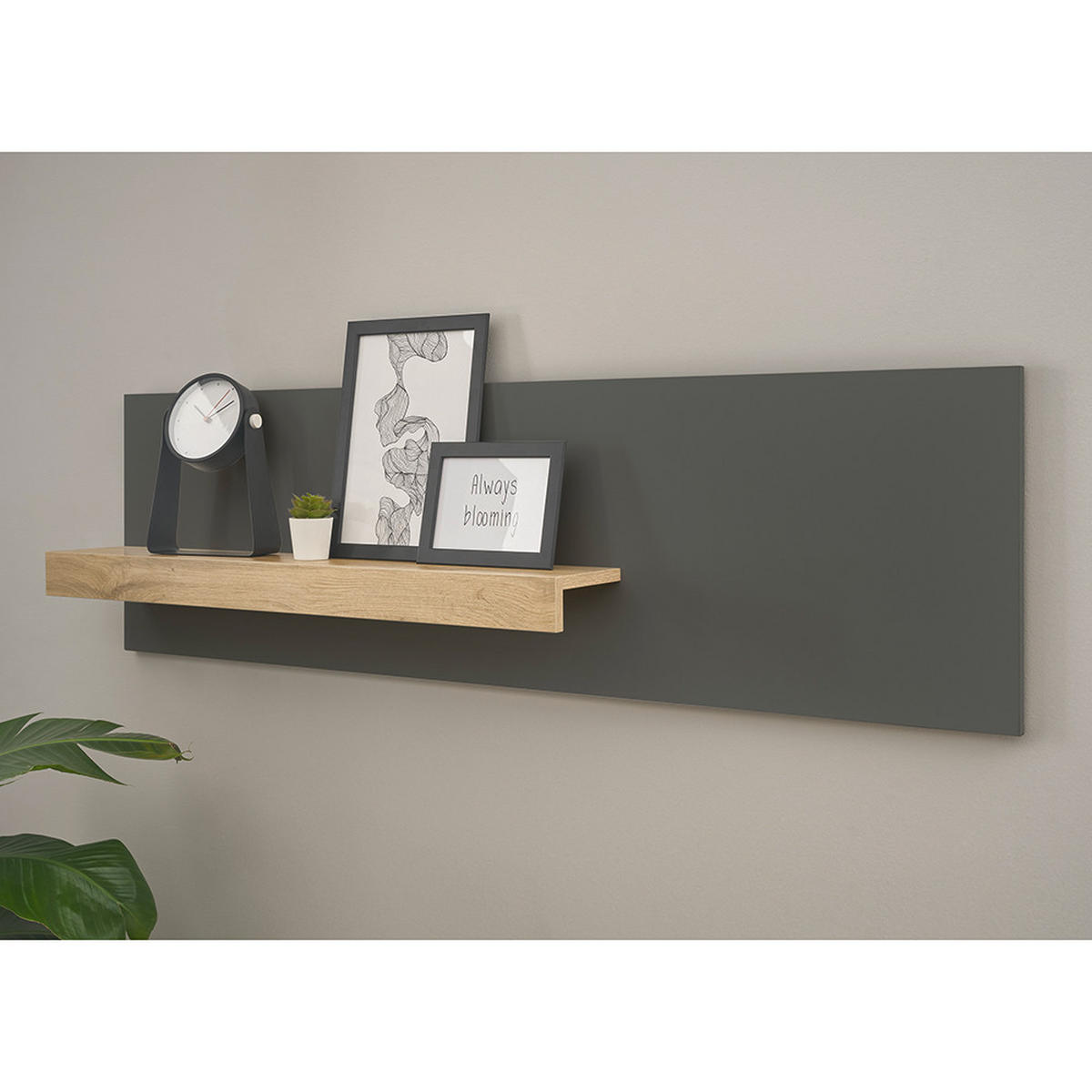 WANDREGAL Crisp-61 - Anthrazit, Holzwerkstoff (140/40/17cm) - Lomado