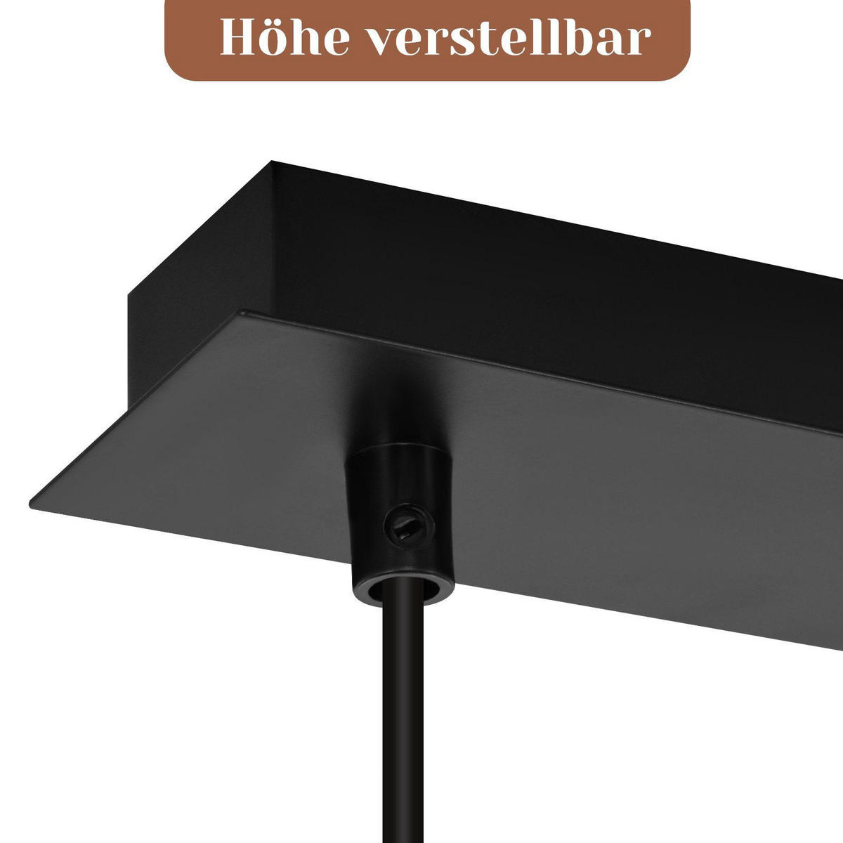 HÄNGELEUCHTE Glück 60/6/170 cm - Goldfarben, Metall (60/6/170cm) - Nettlife