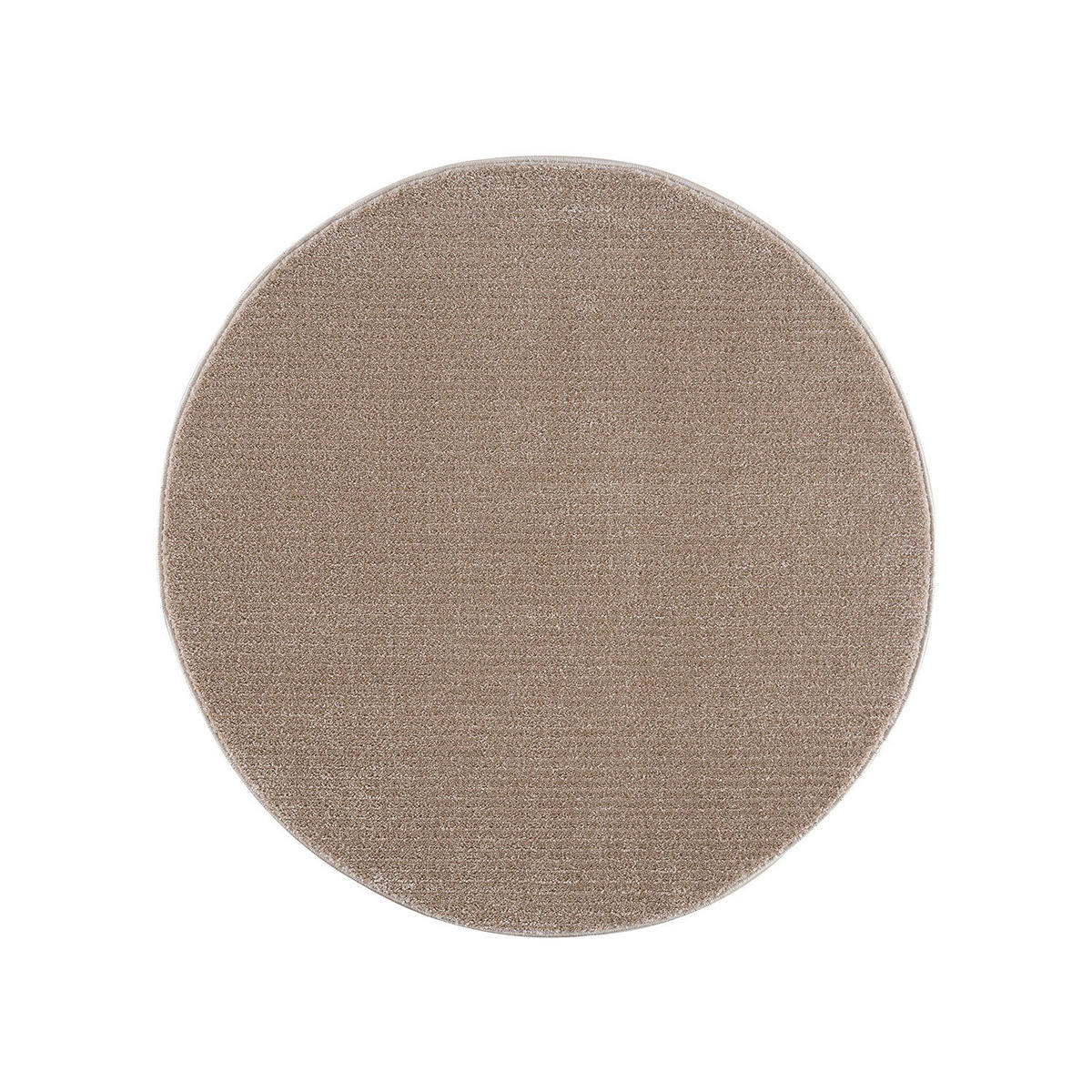 KURZFLOR-TEPPICH Fancy 900 Beige 200cm rund - Beige, Textil (200/200cm) - carpet city