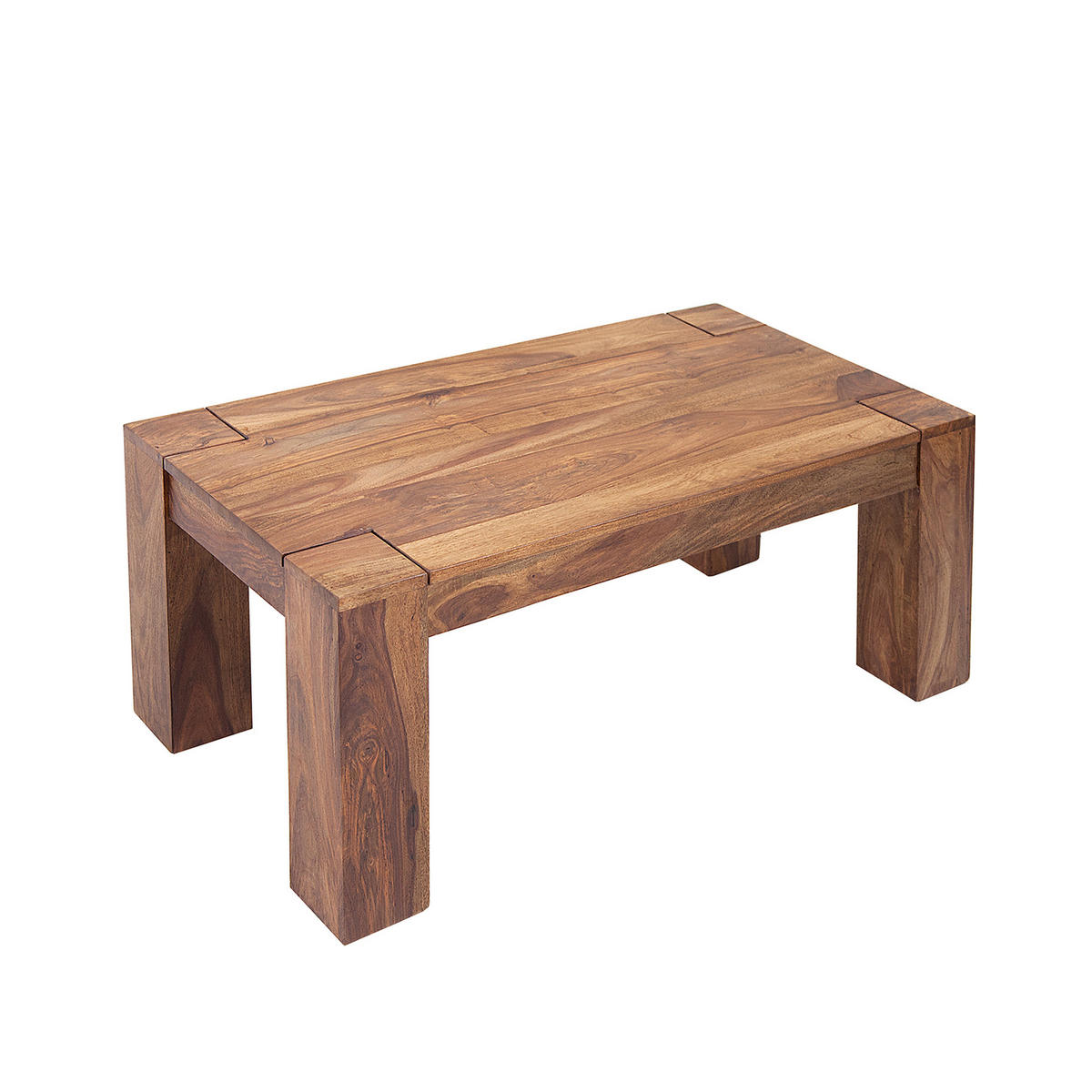 COUCHTISCH MAKASSAR Sheesham Natur 100 cm - Braun, Holz (50/100/40cm) - riess-ambiente