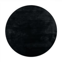 HOCHFLORTEPPICH 100/100 cm Soft 380 - Schwarz, Kunststoff (100/100cm) - Paco Home