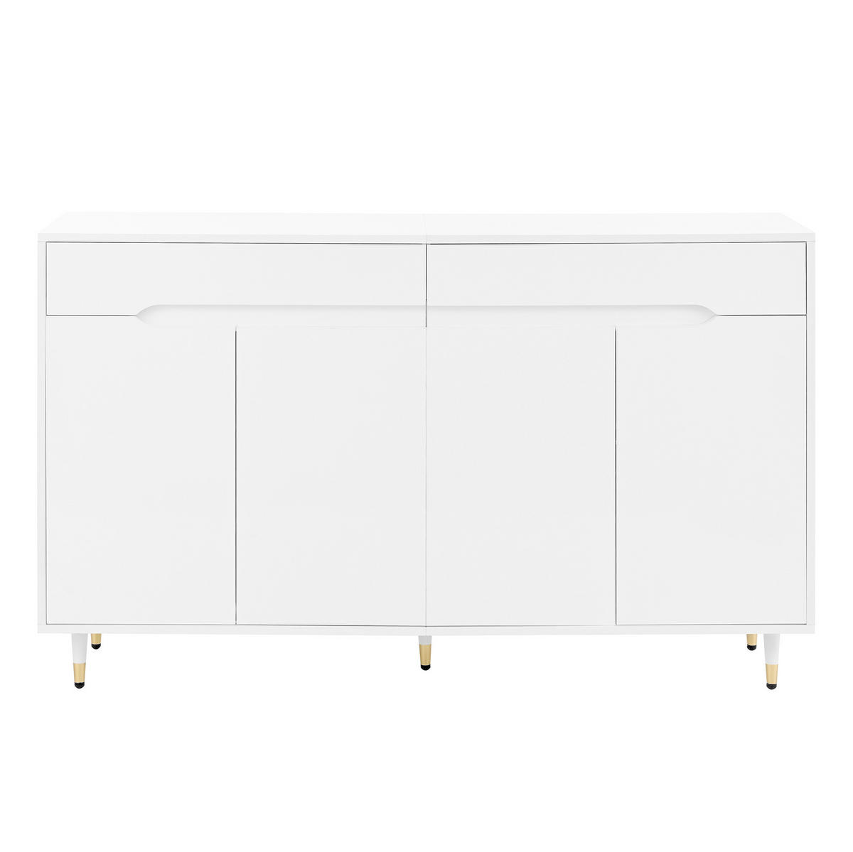 SCHUHSCHRANK 140/84/39 cm Weiß aus Spanplatte mit Soft-Close-Scharnieren - Weiß, Holzwerkstoff (140/84/39cm) - OKMYHOME