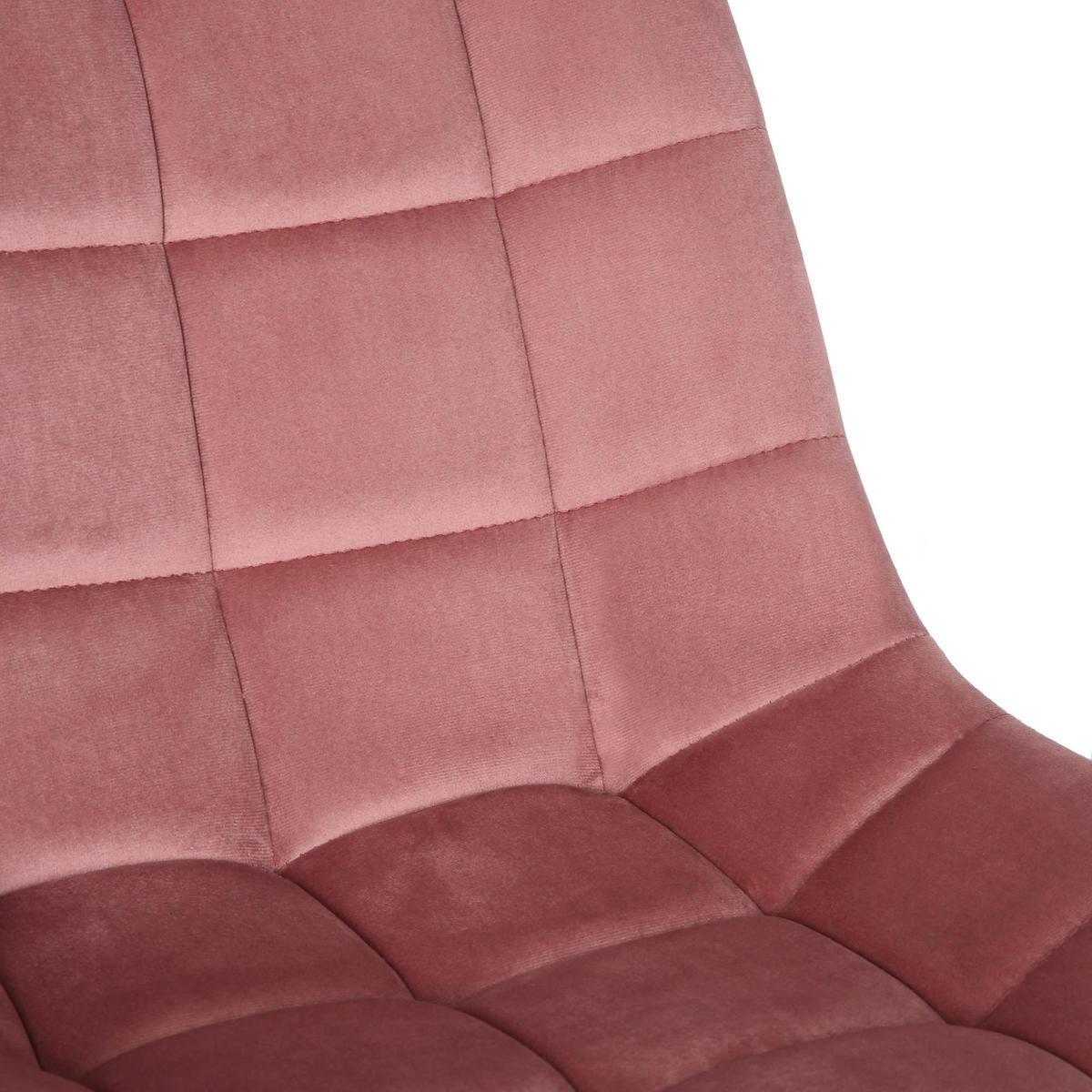 DREHSTUHL Samt pink - Chromfarben/Pink, Textil/Metall (46/81/62cm) - CLP