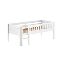 SPIELBETT 90x200 Karyl Massivholz Kiefer weiß mit Stauraum - Weiß, Holz (90/200cm) - 58aufmkessel
