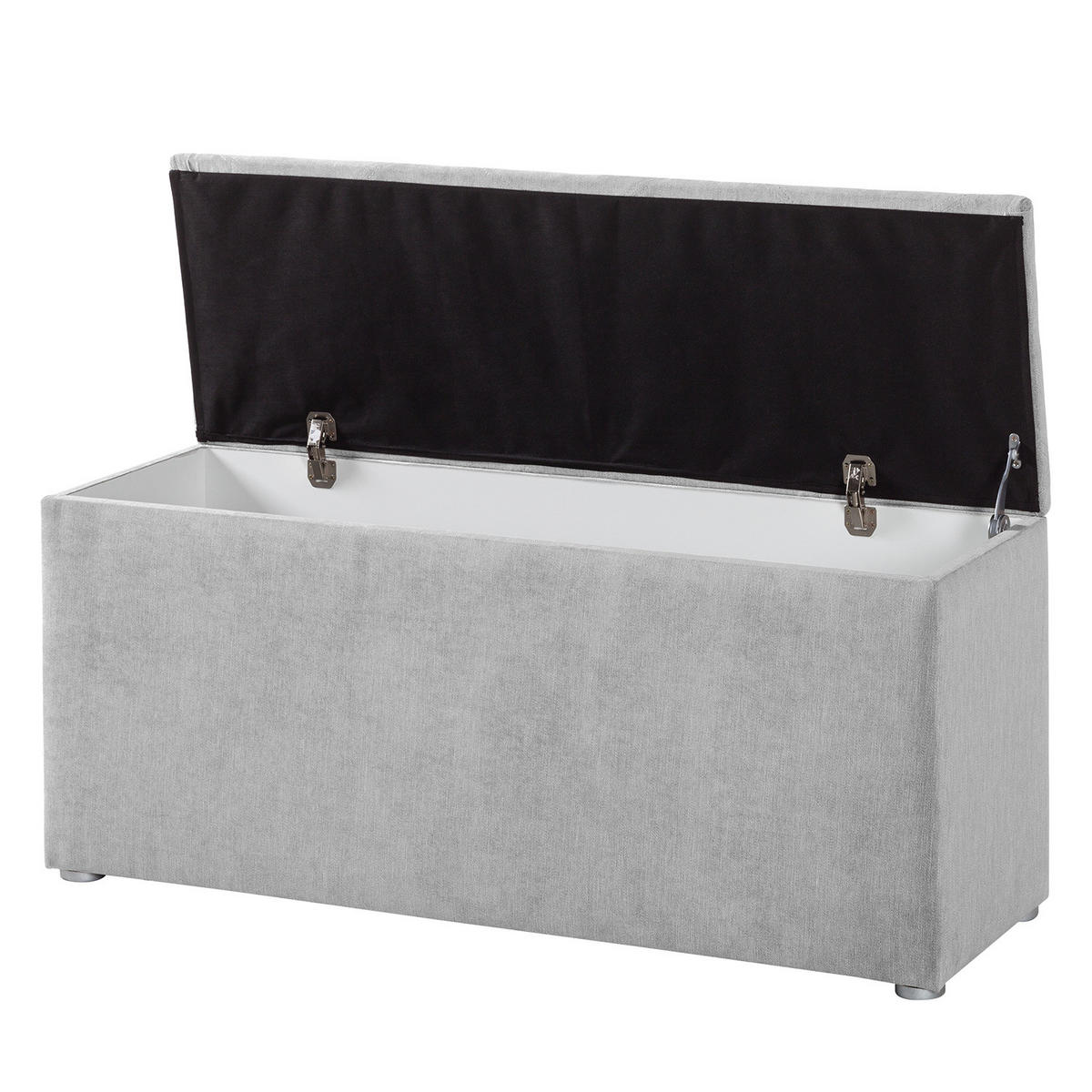 BETTTRUHE - Hellgrau, Textil (120/55/40cm) - home24