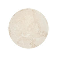 UMĚLÉ kožíškové koberce Dave Krémová ø 180 cm kulatý - krémová, textil/umělá hmota (180/180cm) - benuta Nest