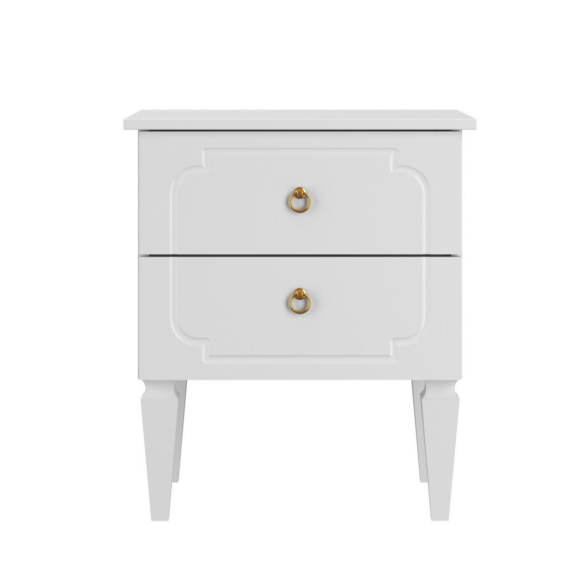 NACHTTISCH Royal - Weiß, Holzwerkstoff (51/59/40cm) - RAUMHIRSCH FURNITURE