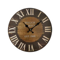 WANDUHR Braun 4/34/34 cm - Braun, Holzwerkstoff (4/34/34cm) - Mobili Rebecca