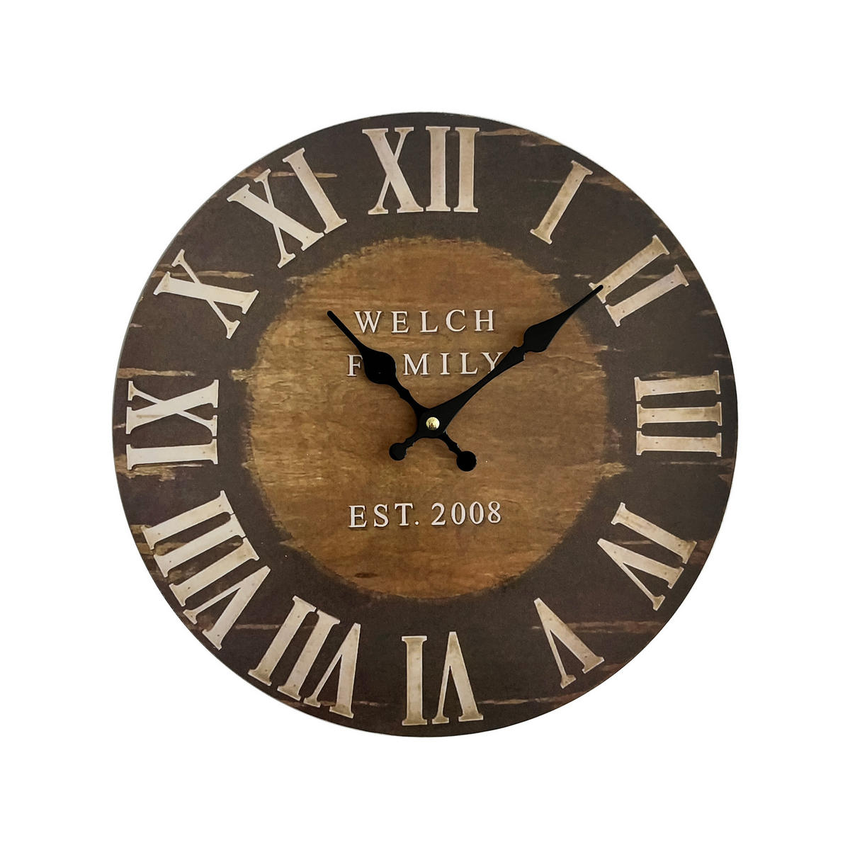 WANDUHR Braun 4/34/34 cm - Braun, Holzwerkstoff (4/34/34cm) - Mobili Rebecca
