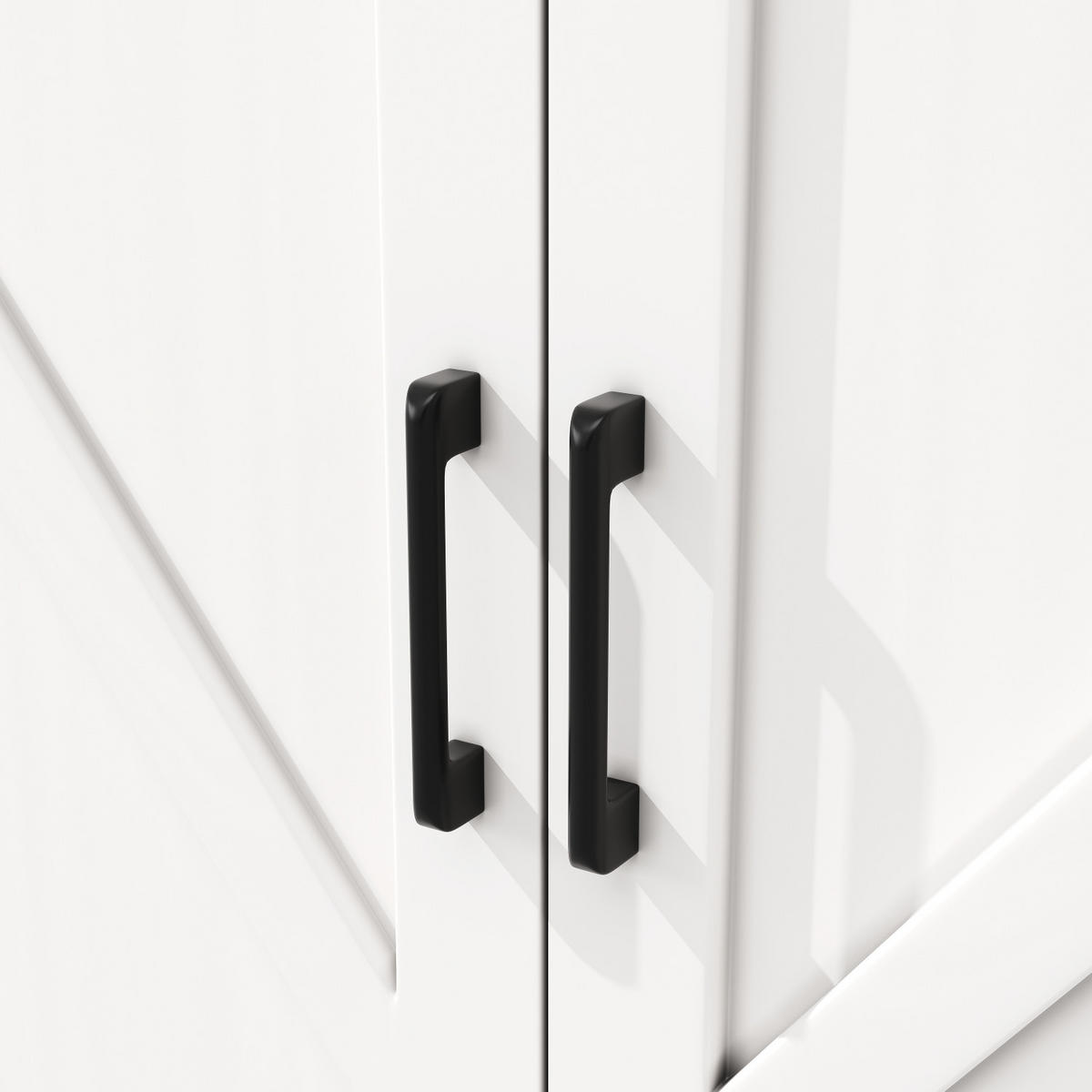 KÜCHENSCHRANK 80/180/40 cm, MDF, Weiß, MIT 12 TÜRFÄCHERN, Moderner Snackschrank, Buffetschrank für Esszimmer - Weiß, Holzwerkstoff (40/180/80cm) - Rolipo