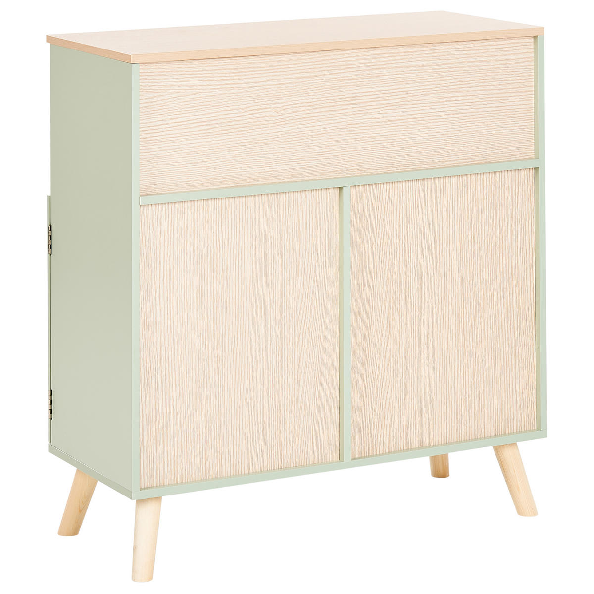 SKŘÍŇ Světle zelená Lackey - světle zelená, kompozitní dřevo (70/74/30cm) - Beliani