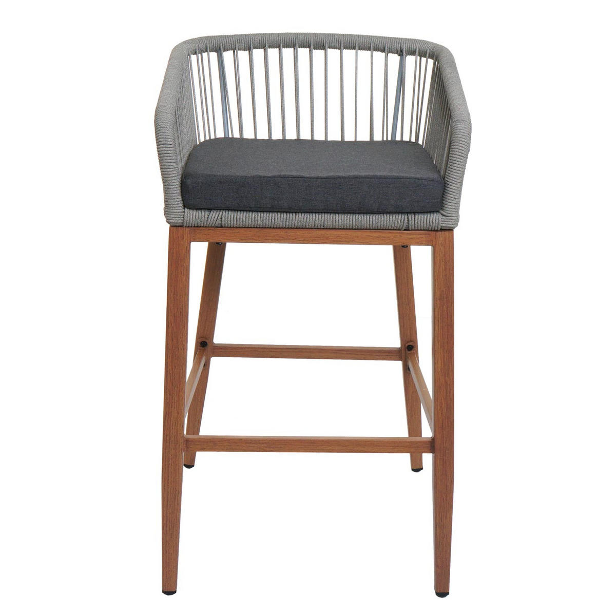 BARSKI STOL Svetlo siva, temno siva - temno siva/svetlo siva, kovina (51/92/53cm) - MCW