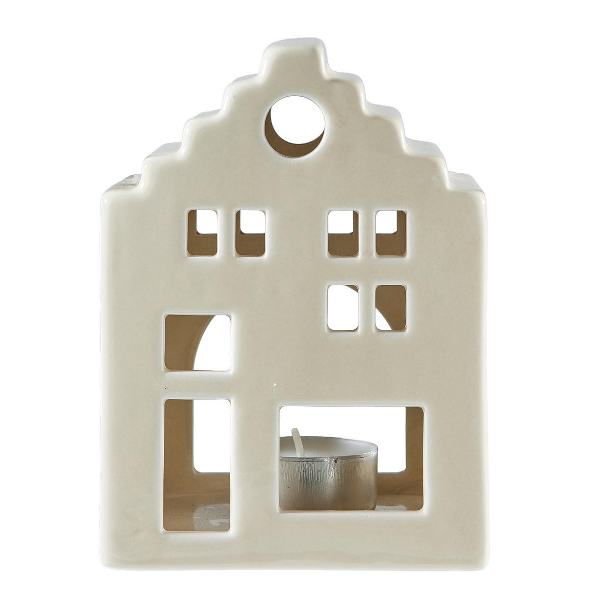 TEELICHTHAUS Delft - Beige, Keramik (8cm) - Butlers