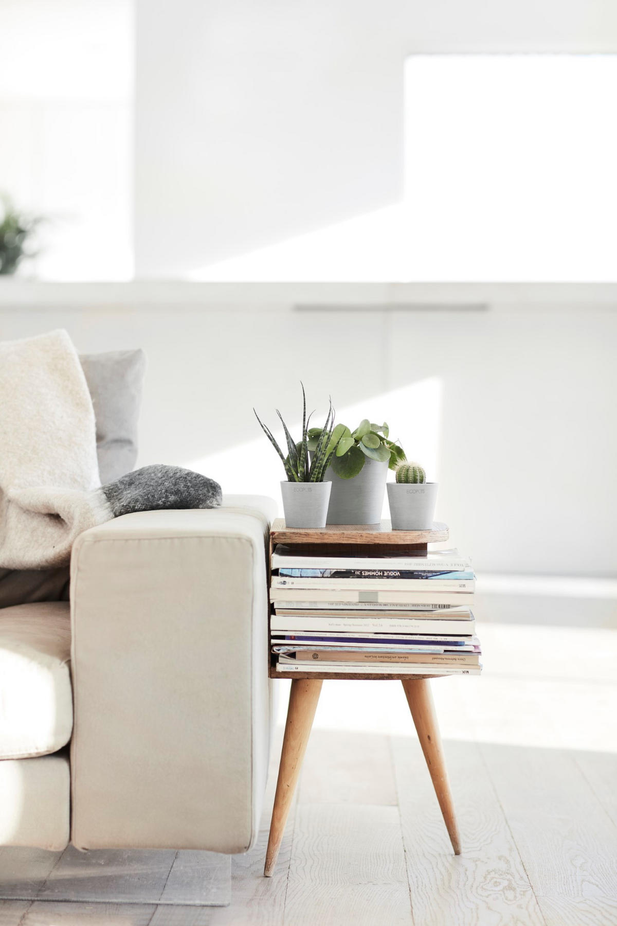 BLUMENTOPF Amsterdam46211cm Hellgrau - Hellgrau, Kunststoff (8/7cm) - Ecopots