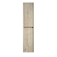 BADEZIMMER-WANDSCHRANK 140 cm Off White mit 2 Türen - Weiß, Holzwerkstoff (24/30/140cm) - Beauniv