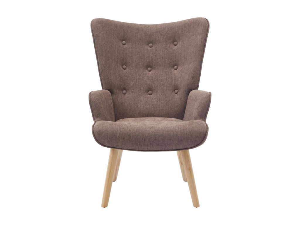 SESSEL - Stoff - Taupe - VATELY - Braun, Textil (78/95.5/69cm) - Vente-Unique
