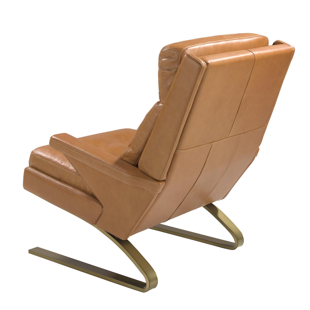 SESSEL Kamel Gold 77/99/91 - Braun, Leder (77/91/99cm) - ANGEL CERDA