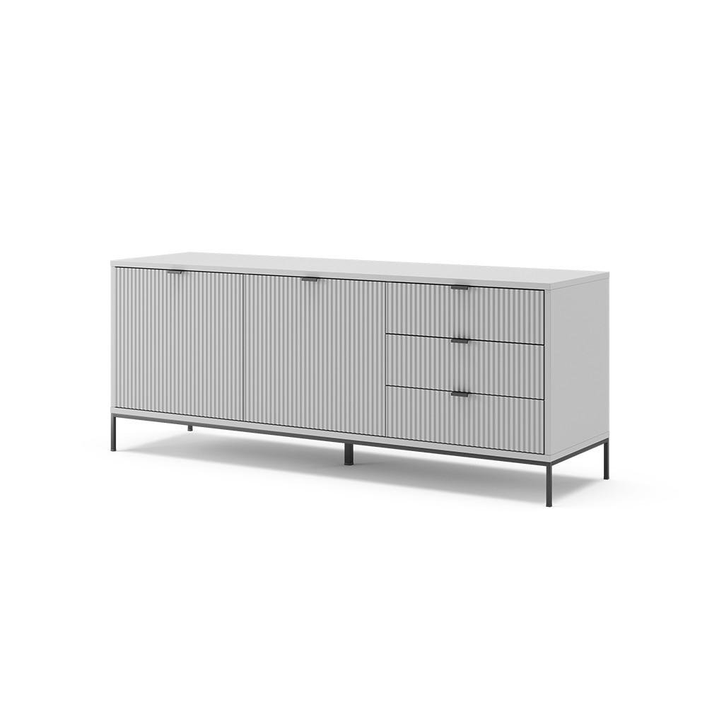 LOWBOARD Eliza Grau 150.1 x 60 cm - Grau, Holzwerkstoff (150/60/42cm) - Vicco