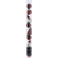 WEIHNACHTSKUGELN Verschiedene Formen 9er-Set - Rot, Glas (3/34/3cm) - Home Styling Collection