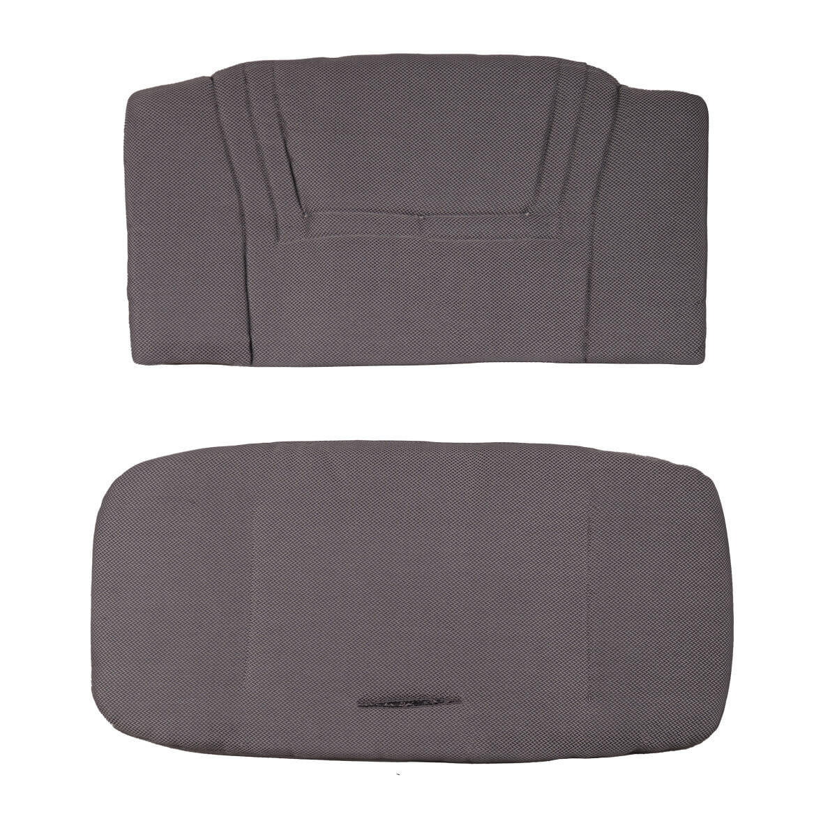 KINDERSTUHLPOLSTER Hochstuhl Sitzkissen Set für Hauck Alpha - Dunkelgrau, Textil (27/7/38cm) - Hoppediz