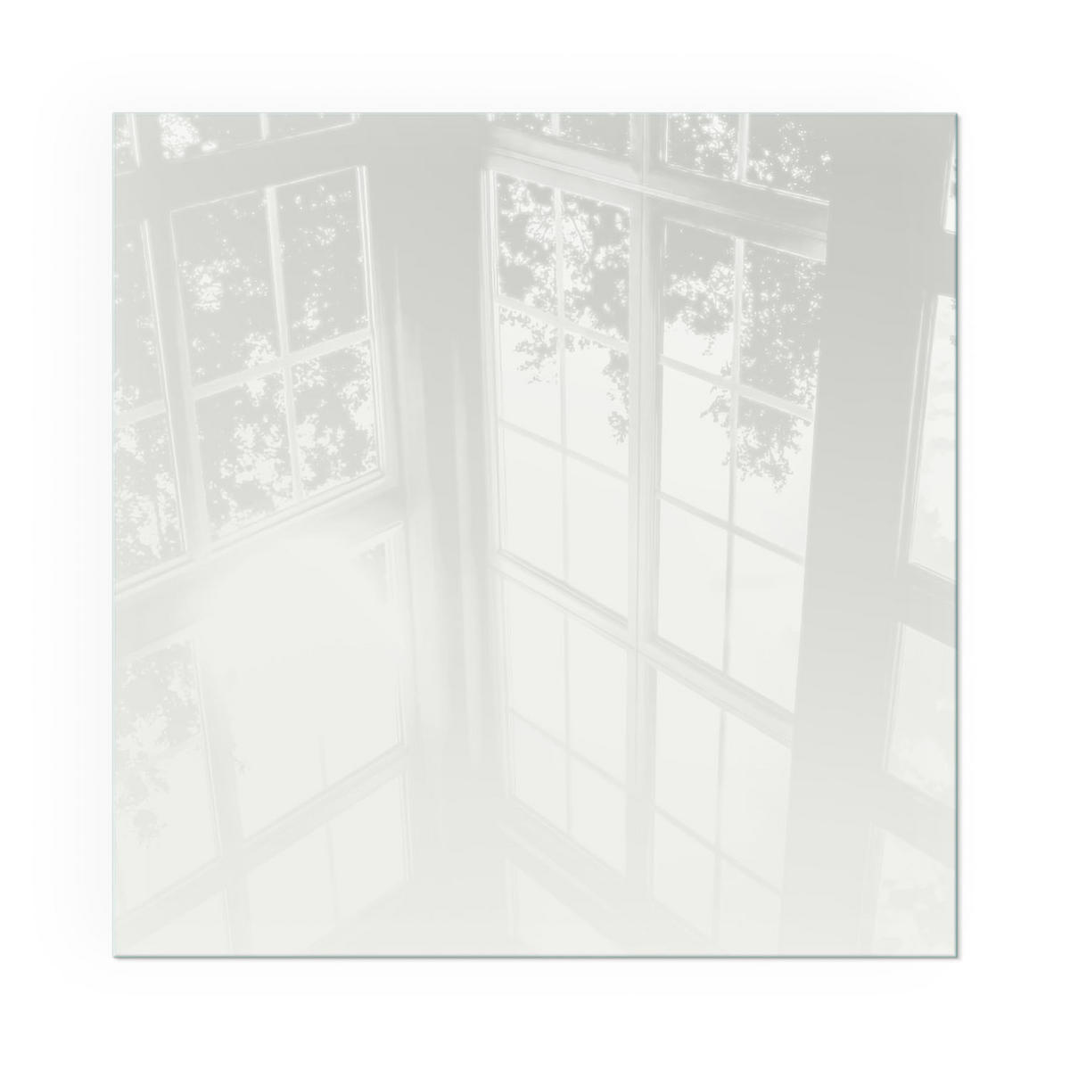 GLASPLATTE für Kamin 50x50 cm - Grau, Glas (50/50/0.4cm) - TULUP