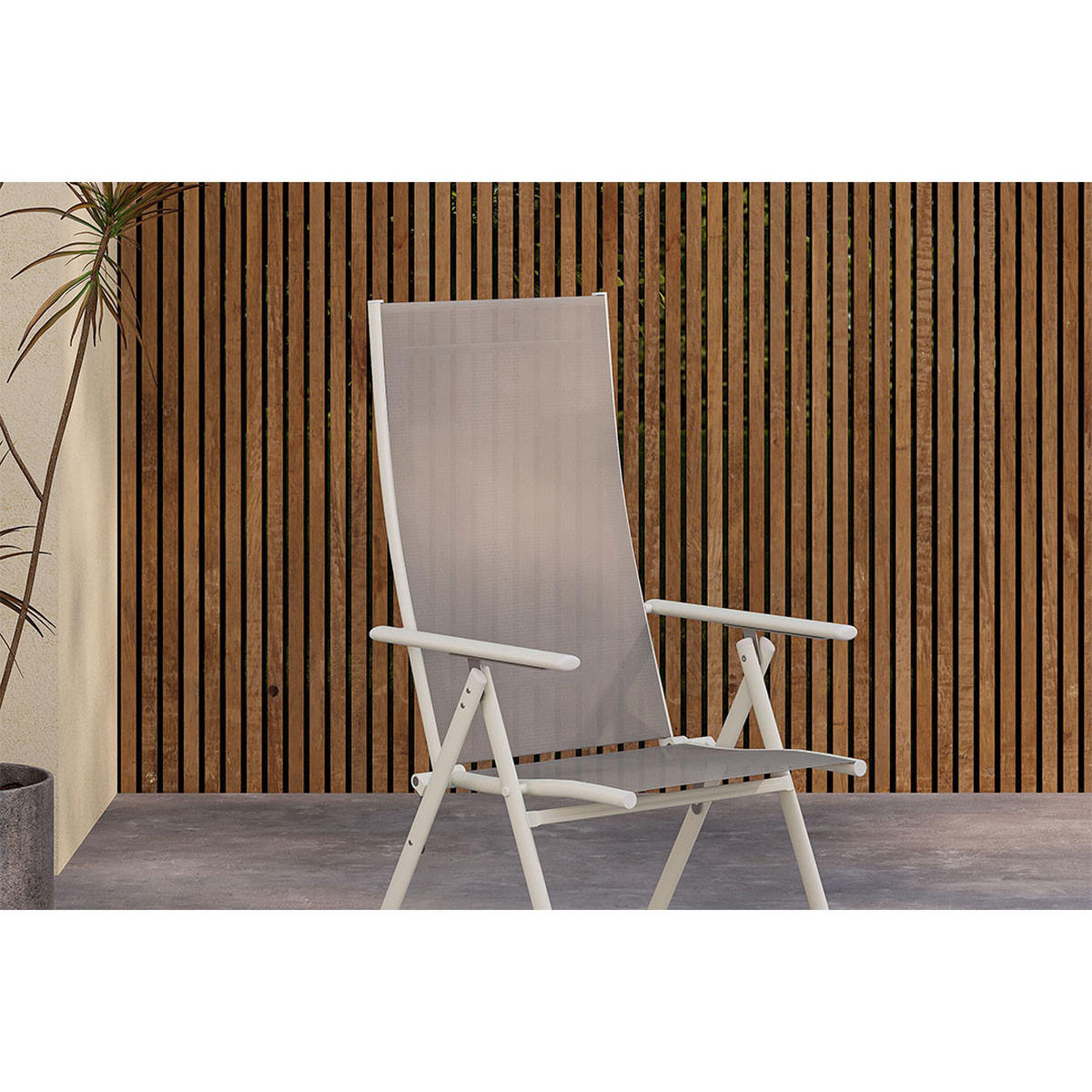 GARTENSTUHL, Levanzo, Stühle Beige, Stahl, 56 x 59 x 108 cm - Beige, Metall (56/108/59cm) - ebuy24