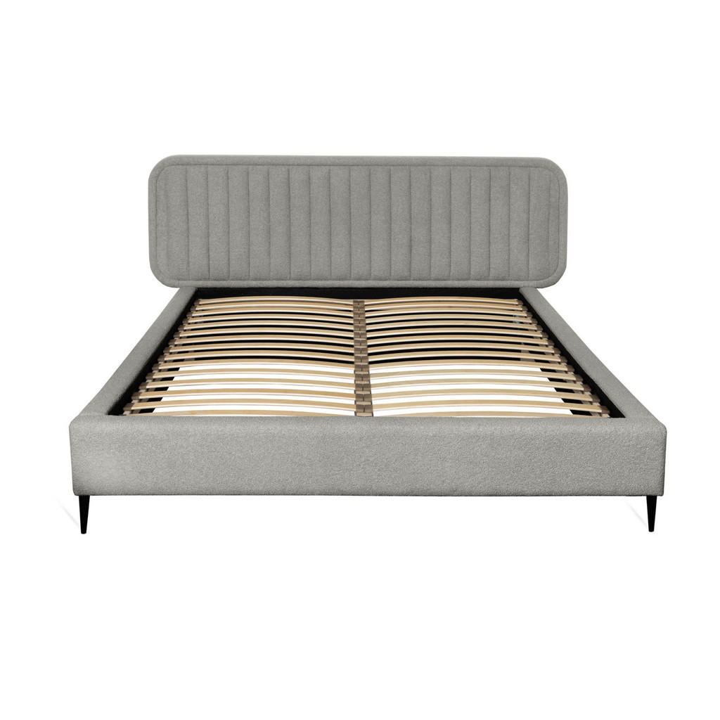 Thumbnail - Fun Möbel Polsterbett, Grau, Textil, 160x200 cm, Schlafzimmer, Betten, Polsterbetten