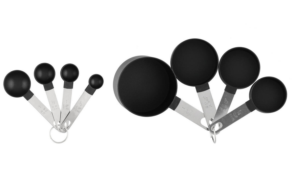 MESSBECHER 8-teilig - Schwarz, Kunststoff (250L)