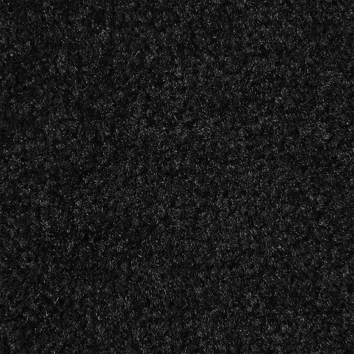 FUSSMATTE Schwarz 60/180 Cm - Schwarz, Kunststoff (180/60cm) - vidaXL