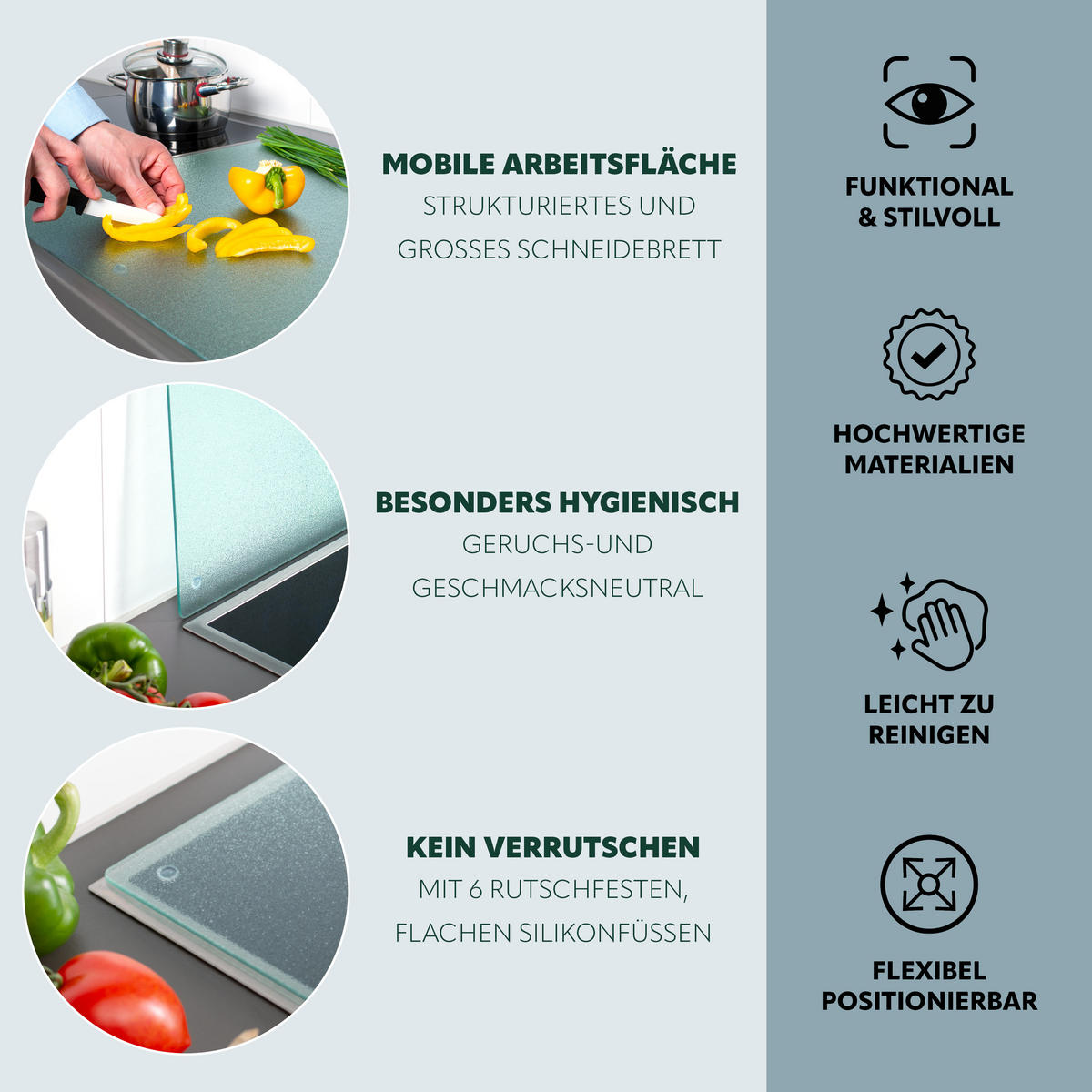 HERDABDECKPLATTE, transparent - Transparent, Glas (55.7/0.5/50cm) - bremermann
