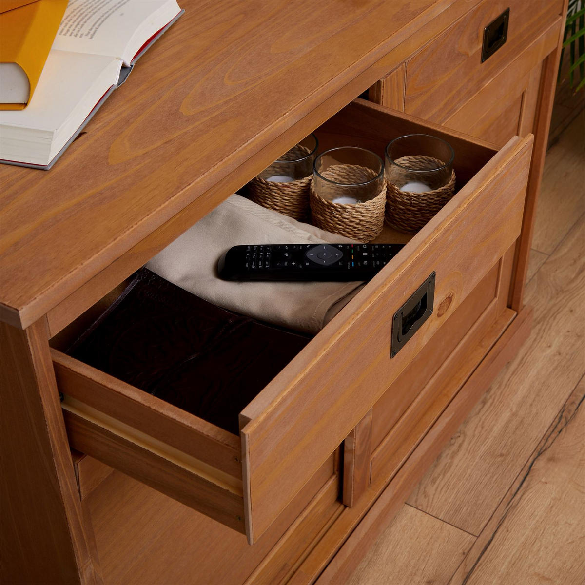 KOMMODE SAVONA - Braun, Holz (110/84/46cm) - IDIMEX