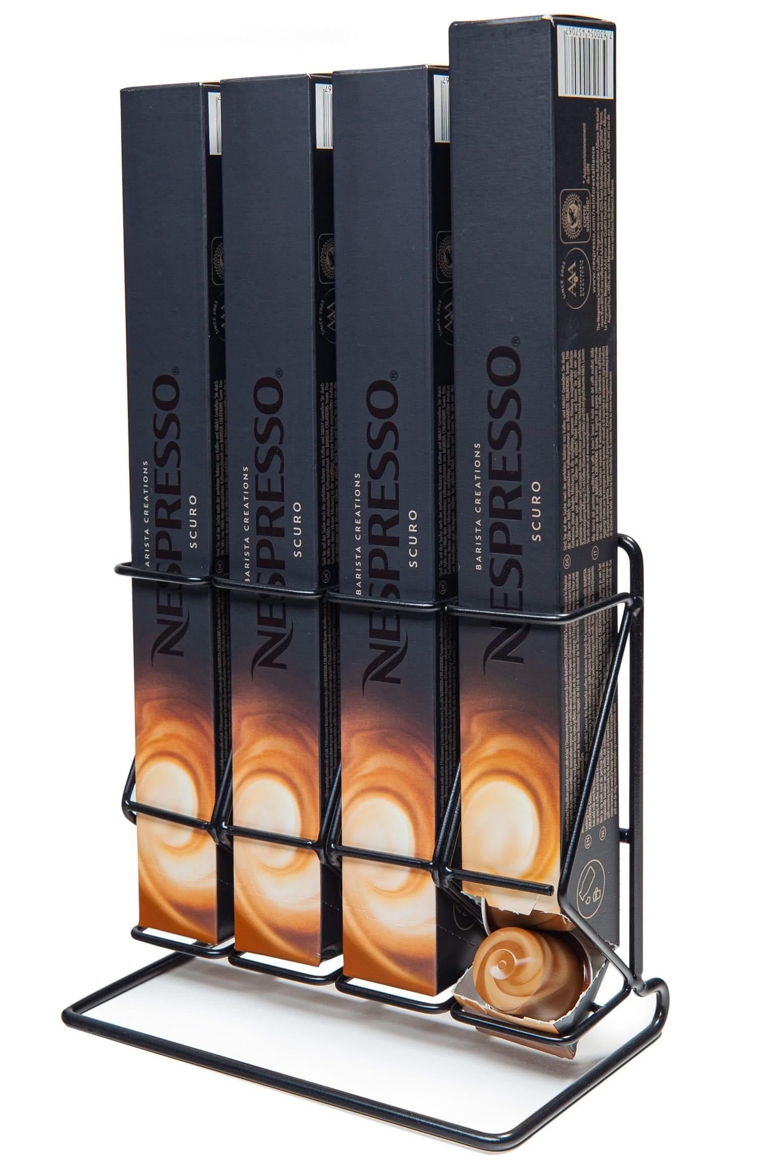 KAFFEETASSENHALTER Nespresso Kapselhalter - Regal - Schwarz - 40 Stück - Schwarz, Metall (16cm) - Jay Hill