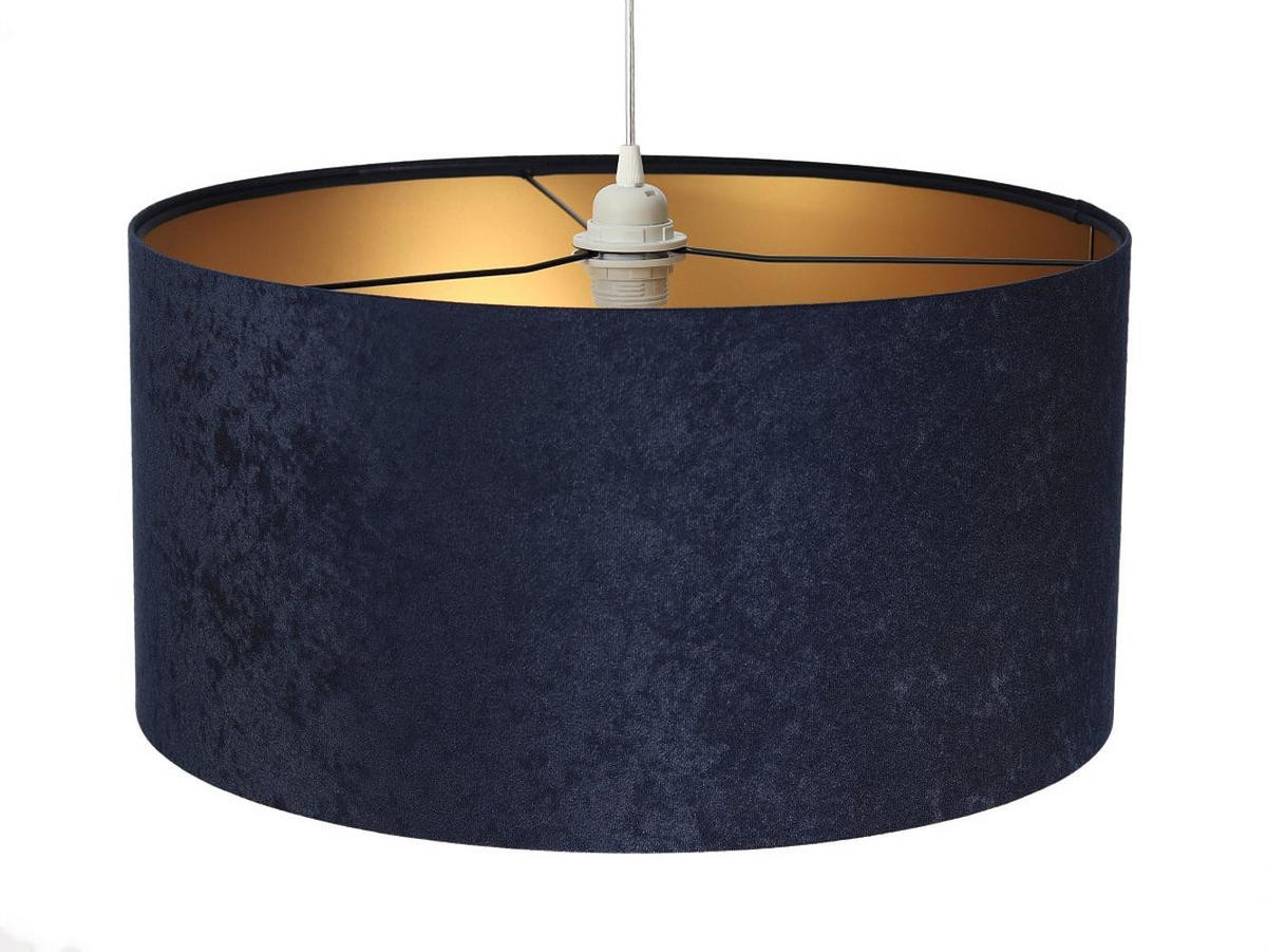 HÄNGELEUCHTE Blau 60/30 cm - Blau/Goldfarben, Kunststoff (60/1.1/30cm) - ONZENO
