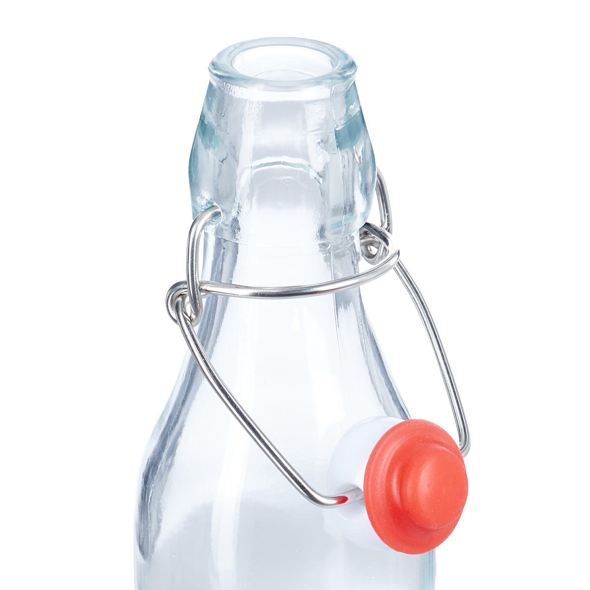 6XBÜGELFLASCHE - Transparent, Glas/Kunststoff (6/19.5/6cm) - Relaxdays